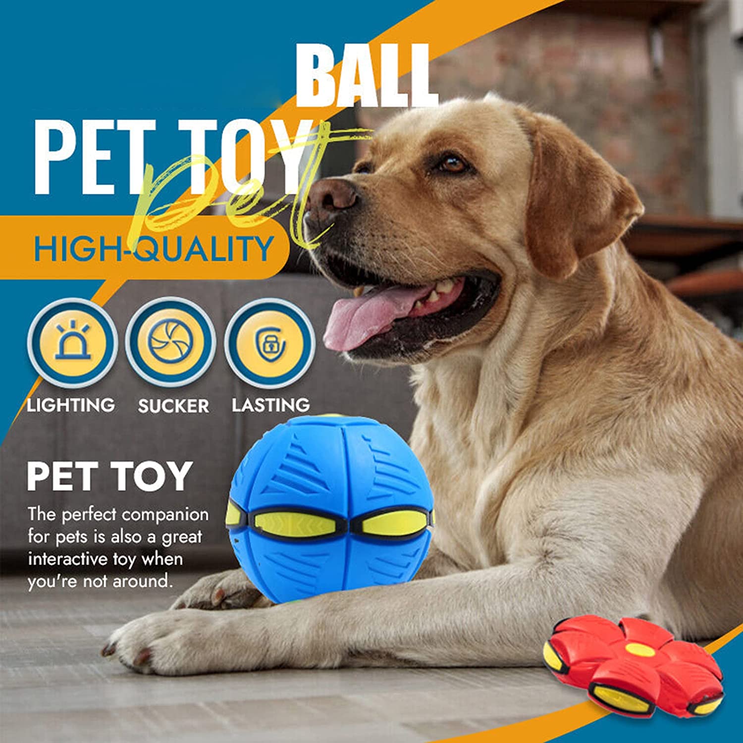 Pet Toy Flying Saucer Ball