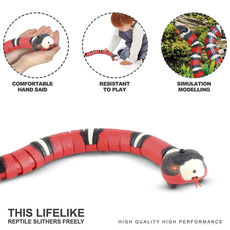 Smart Sensing Snake interactive Rechargeable Cat Toy