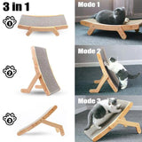 Wooden Cat Scratch Bed