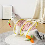 -play Cat Hunting Spiral Tunnel Toy